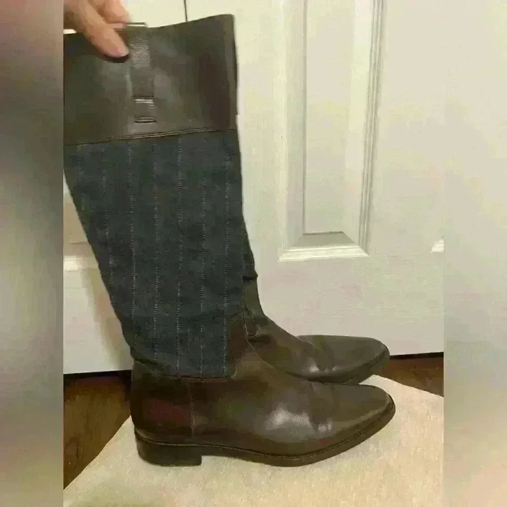 Santoni women’s leather boots size  37/ 6.5